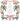 Decorative text with palm trees, flowers, and shell design on a white background.