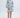 Nerites Linen Kaftan Dress - Powder Blue