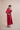 Beautiful custom designed broderie anglaise kaftan dress in scarlet red.
