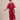Beautiful custom designed broderie anglaise kaftan dress in scarlet red.