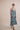 Beautiful luxurious pure silk slip dress gown in teal green with seashell and seaweed artwork designed by Fleur Kakasi.  Adjustable straps, mid-length. 